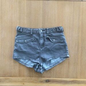 Urban Outfitters high waisted micro booty shorts - gray - size 25